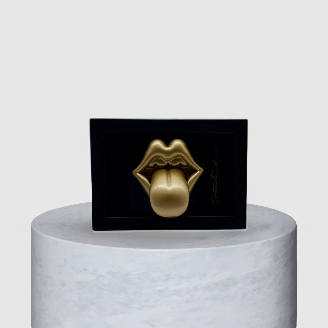 QUADRO KISS OF ROCK SMALL-ORO