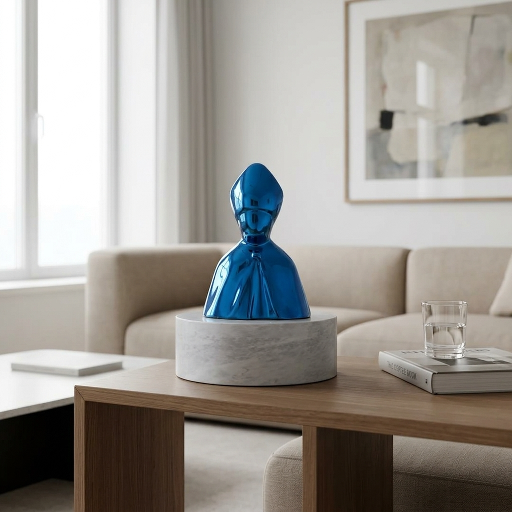 IL PATRONO DI NAPOLI - BLU ELETTRICO EFFETTO CROMO