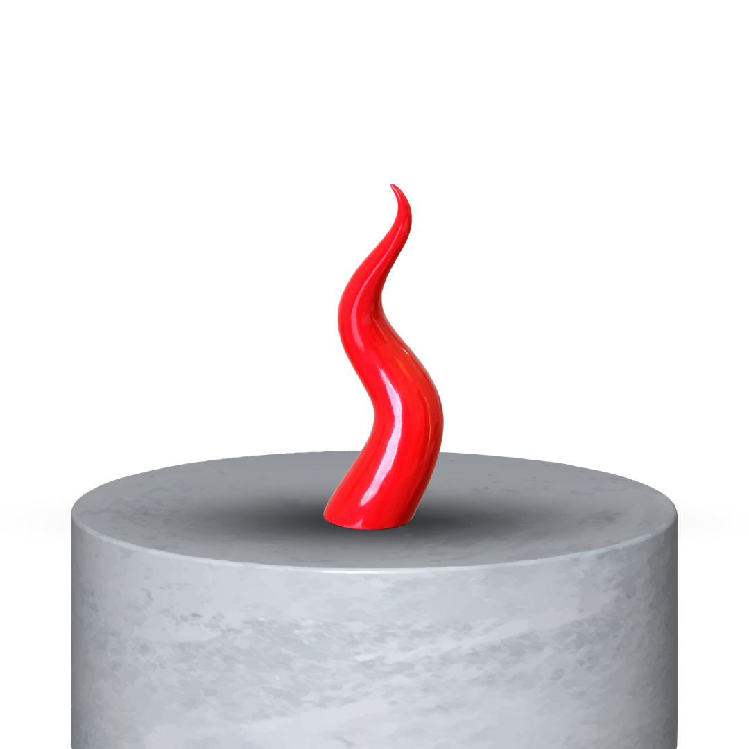 CORNO NAPOLETANO SMALL - ROSSO LUCIDO