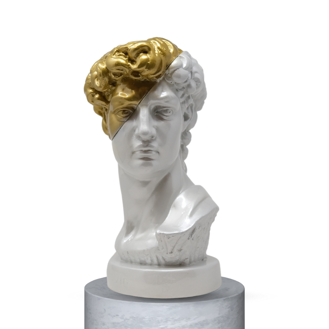DAVID HALF FACE - BIANCO/GOLD