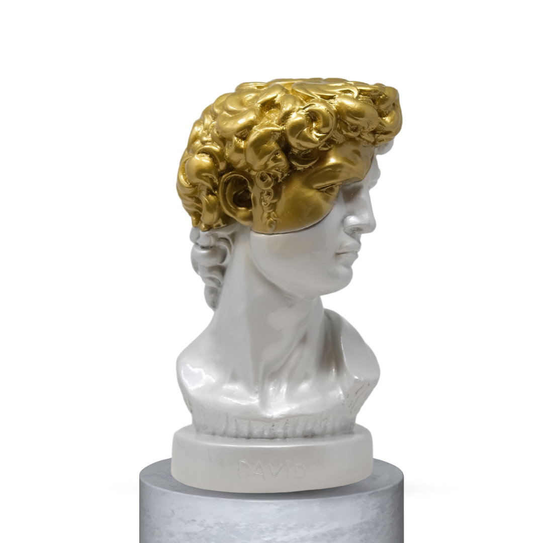 DAVID HALF FACE - BIANCO/GOLD