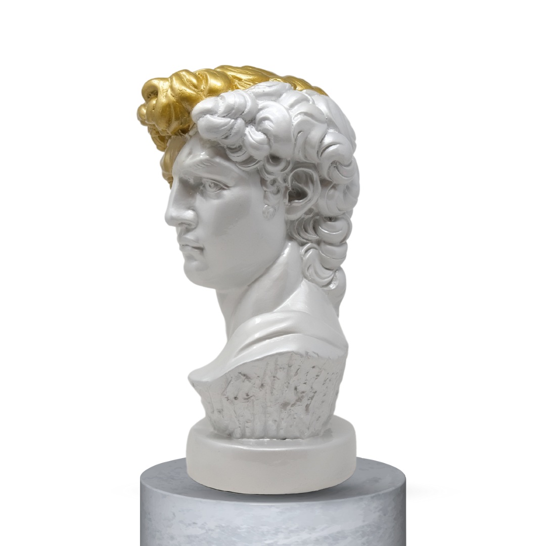 DAVID HALF FACE - BIANCO/GOLD