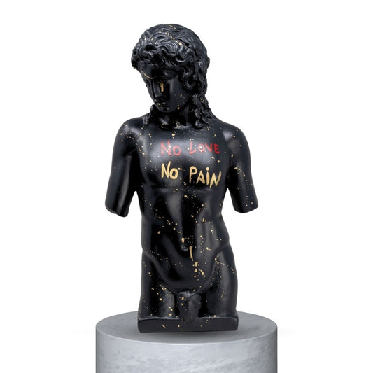 EROS POP ART - MEZZO BUSTO - NERO OPACO/GOLD