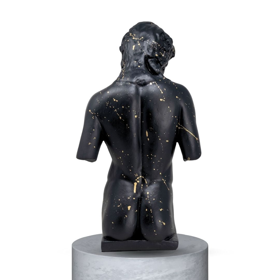 EROS POP ART - MEZZO BUSTO - NERO OPACO/GOLD