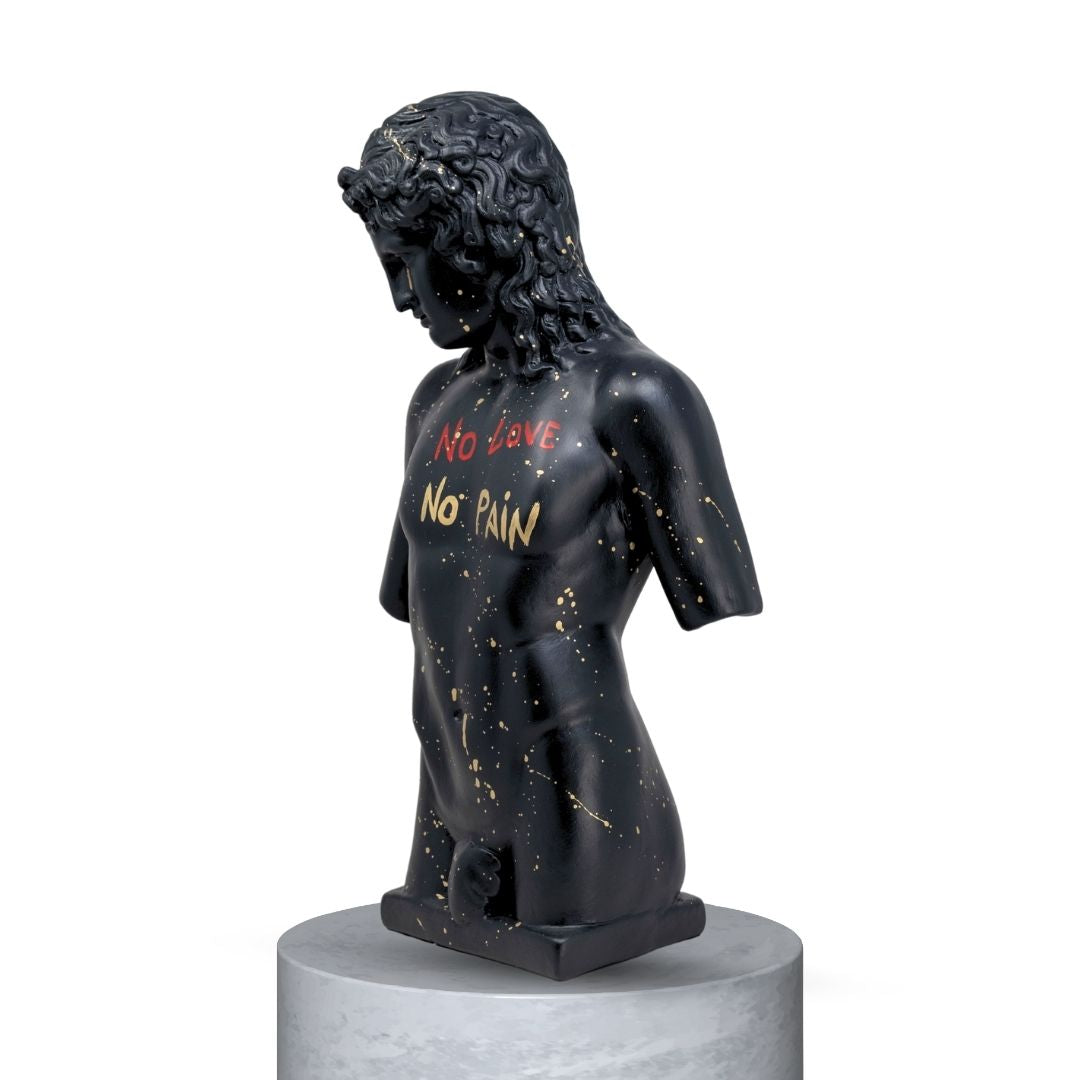 EROS POP ART - MEZZO BUSTO - NERO OPACO/GOLD