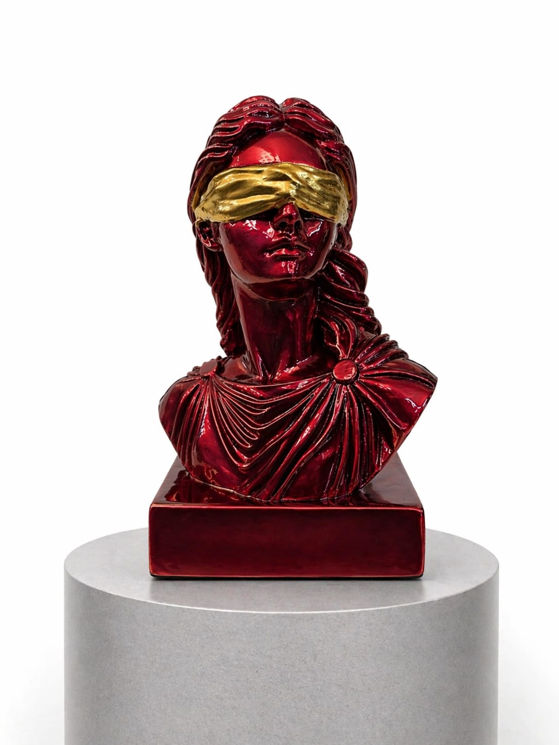 DEA BENDATA ROSSO RUBINO EFFETTO CROMO