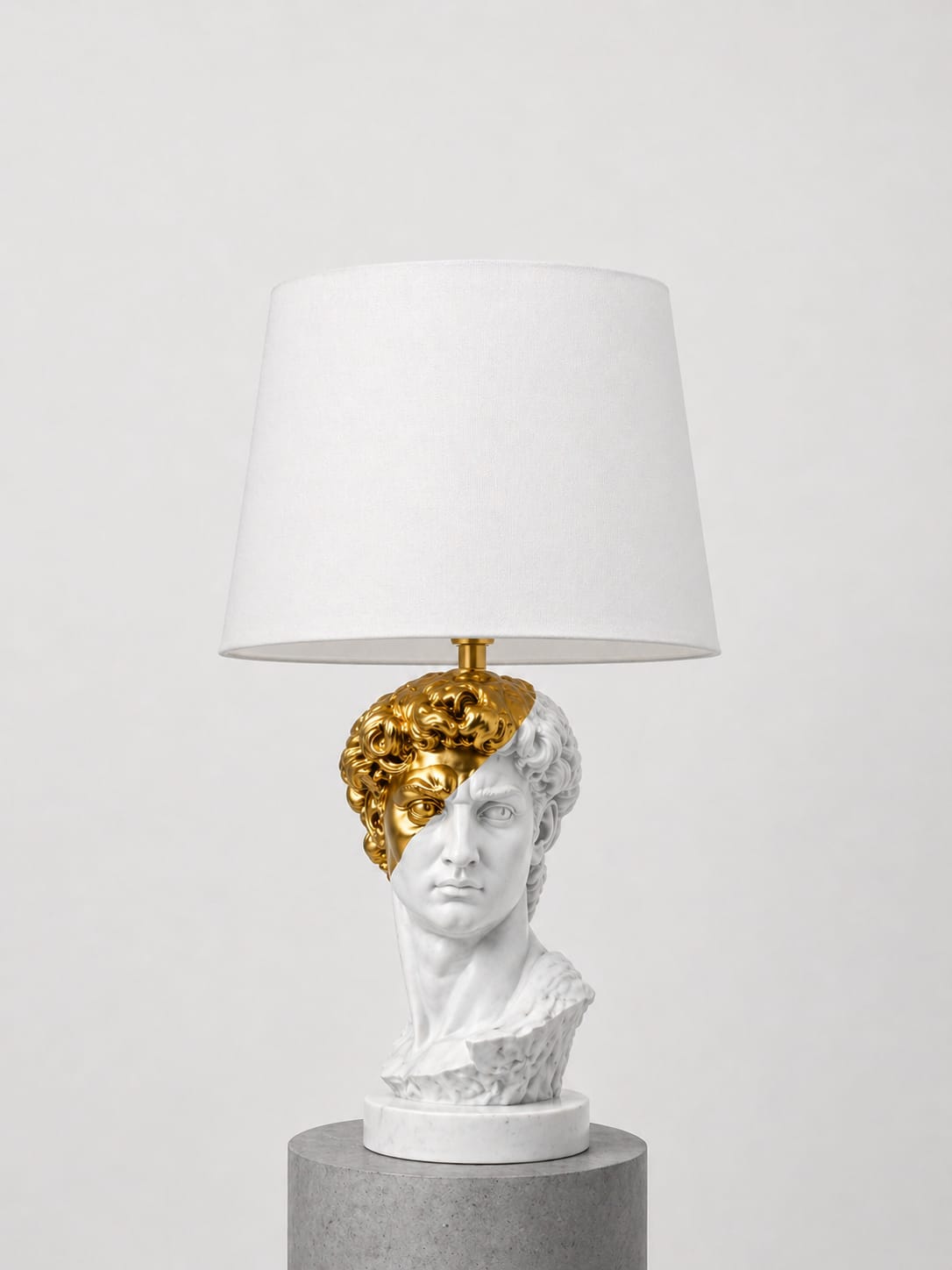 DAVID HALF FACE - BIANCO/GOLD CON PARALUME