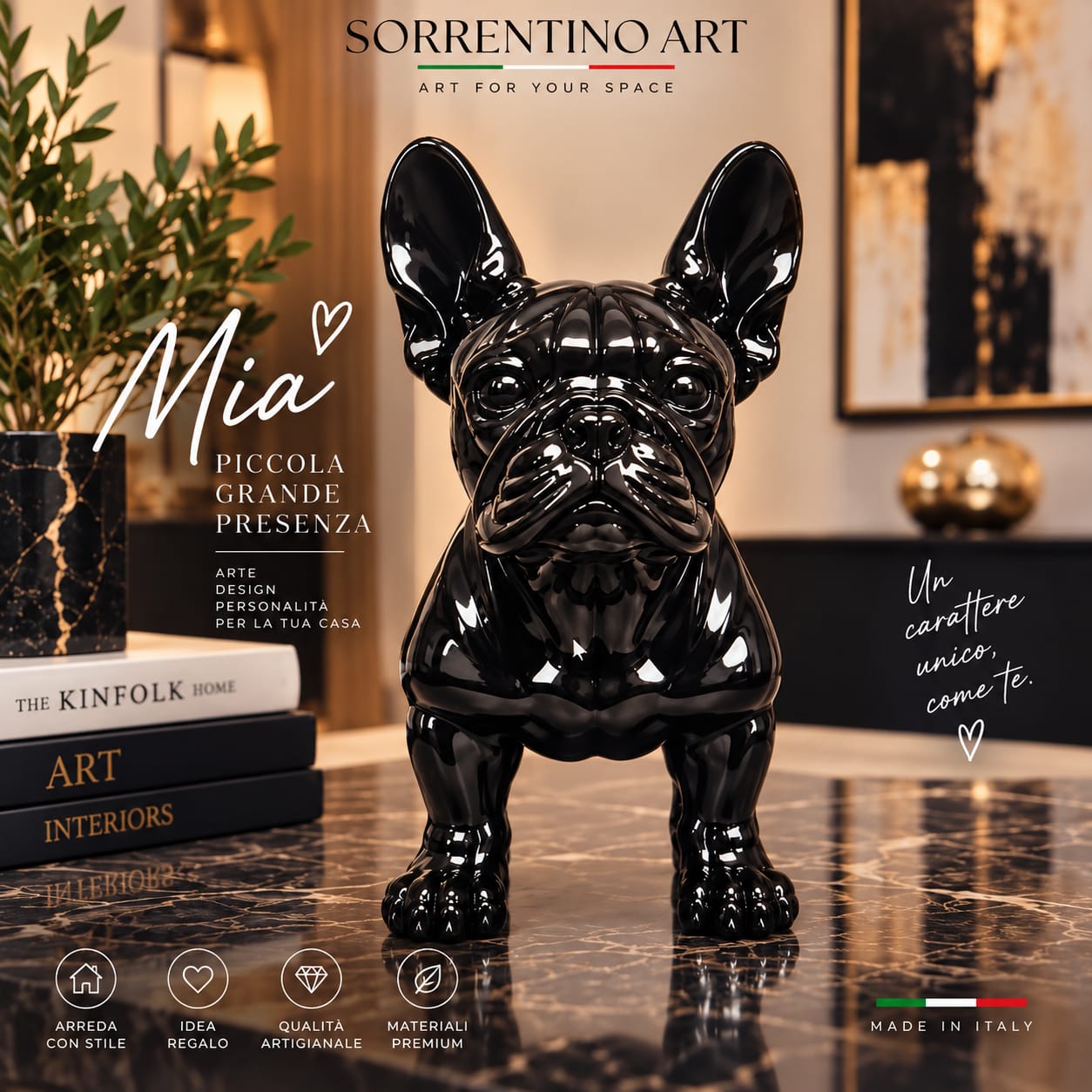 BULLDOG- FRANCESE NERO LUCIDO-MIA-