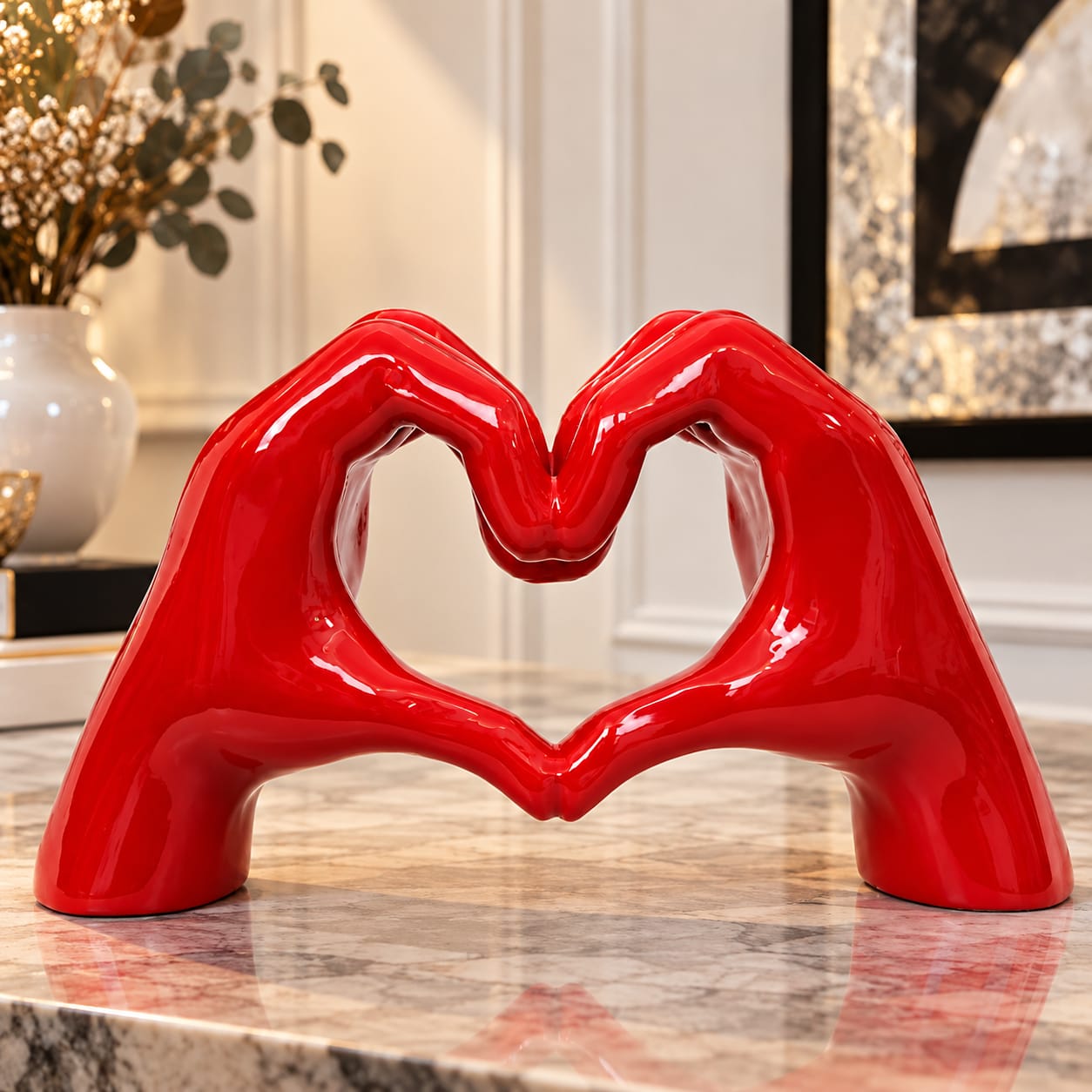 MANI- CUORE ROSSO LUCIDO