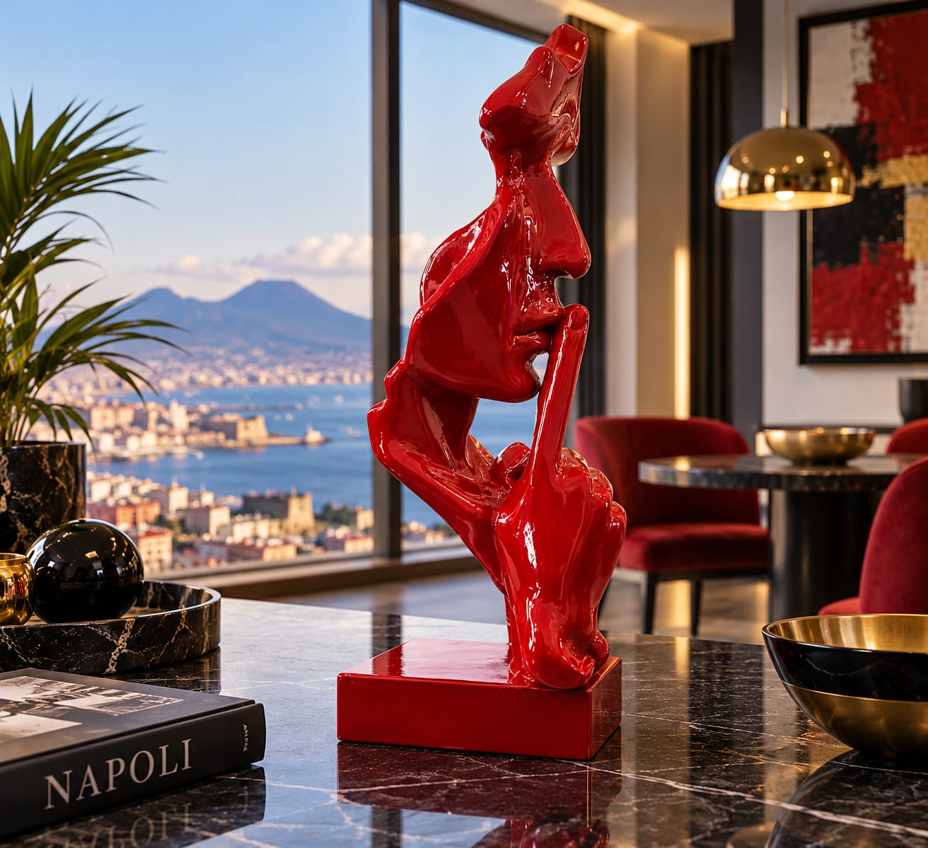SILENT  -BIG -ROSSO LUCIDO-