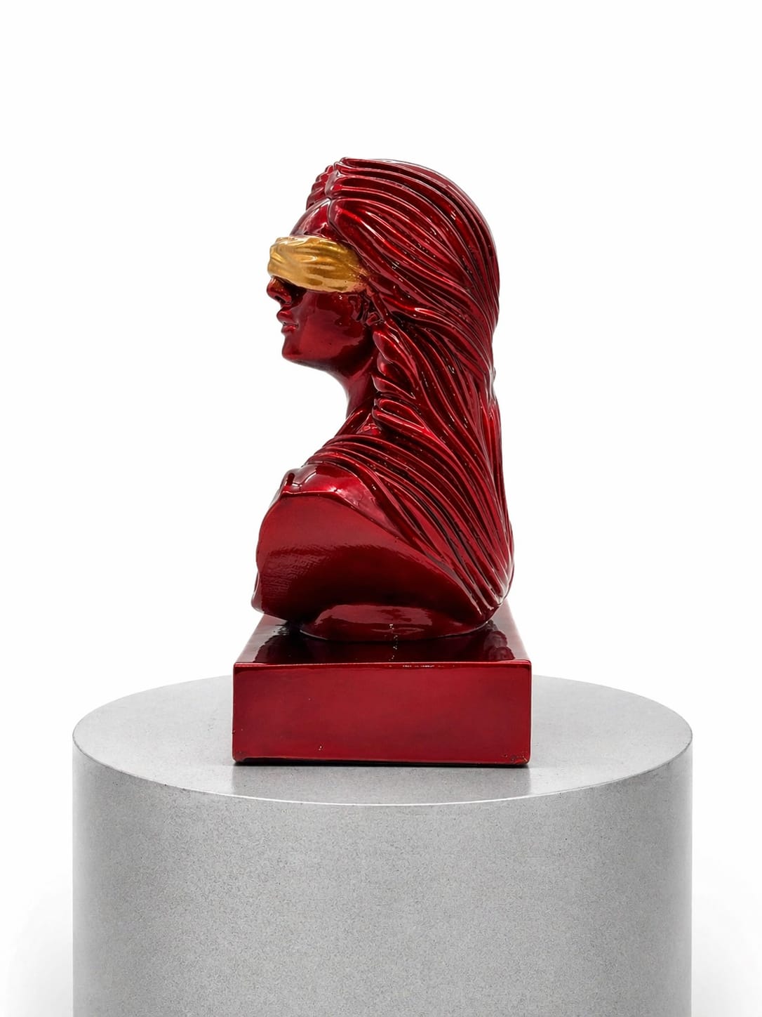 DEA BENDATA ROSSO RUBINO EFFETTO CROMO