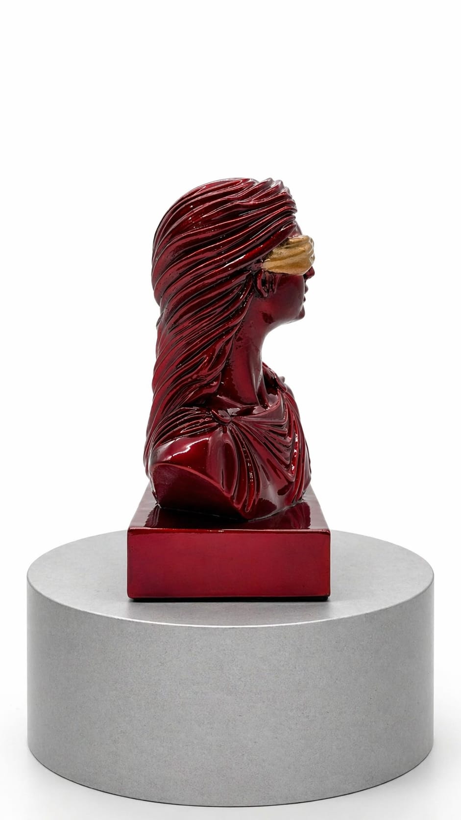 DEA BENDATA ROSSO RUBINO EFFETTO CROMO