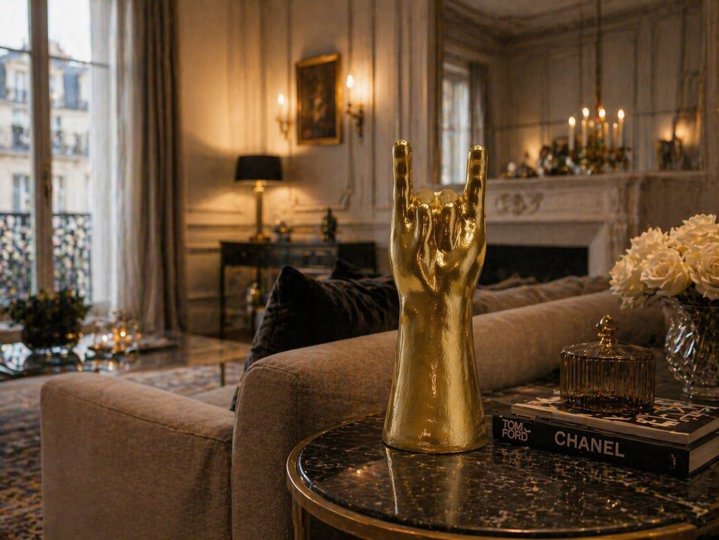 CORNA PORTAFORTUNA -ORO LUCIDO