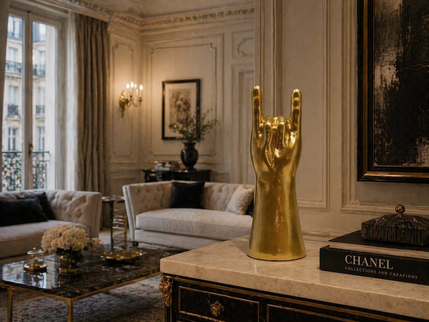 CORNA PORTAFORTUNA -ORO LUCIDO