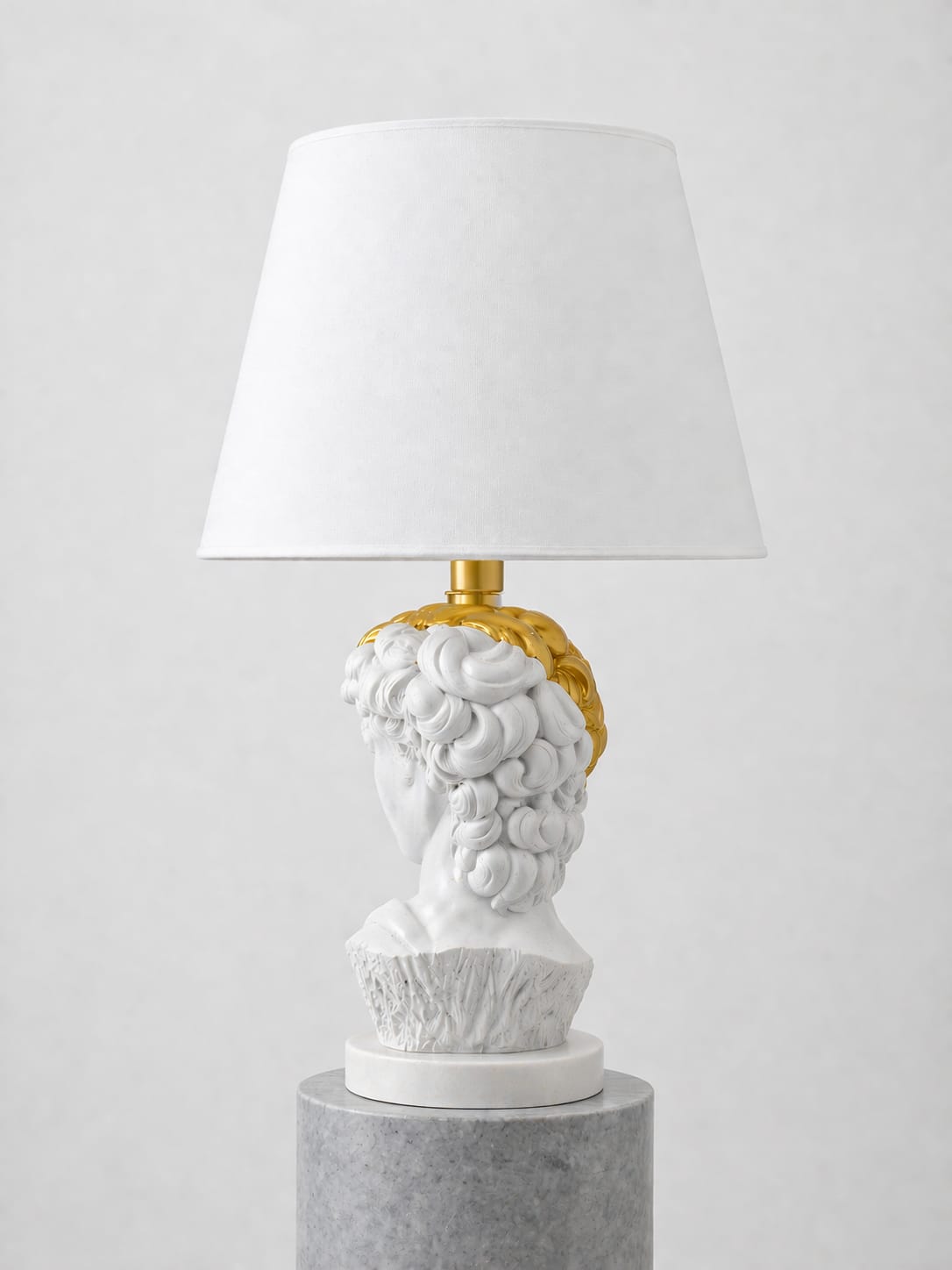 DAVID HALF FACE - BIANCO/GOLD CON PARALUME