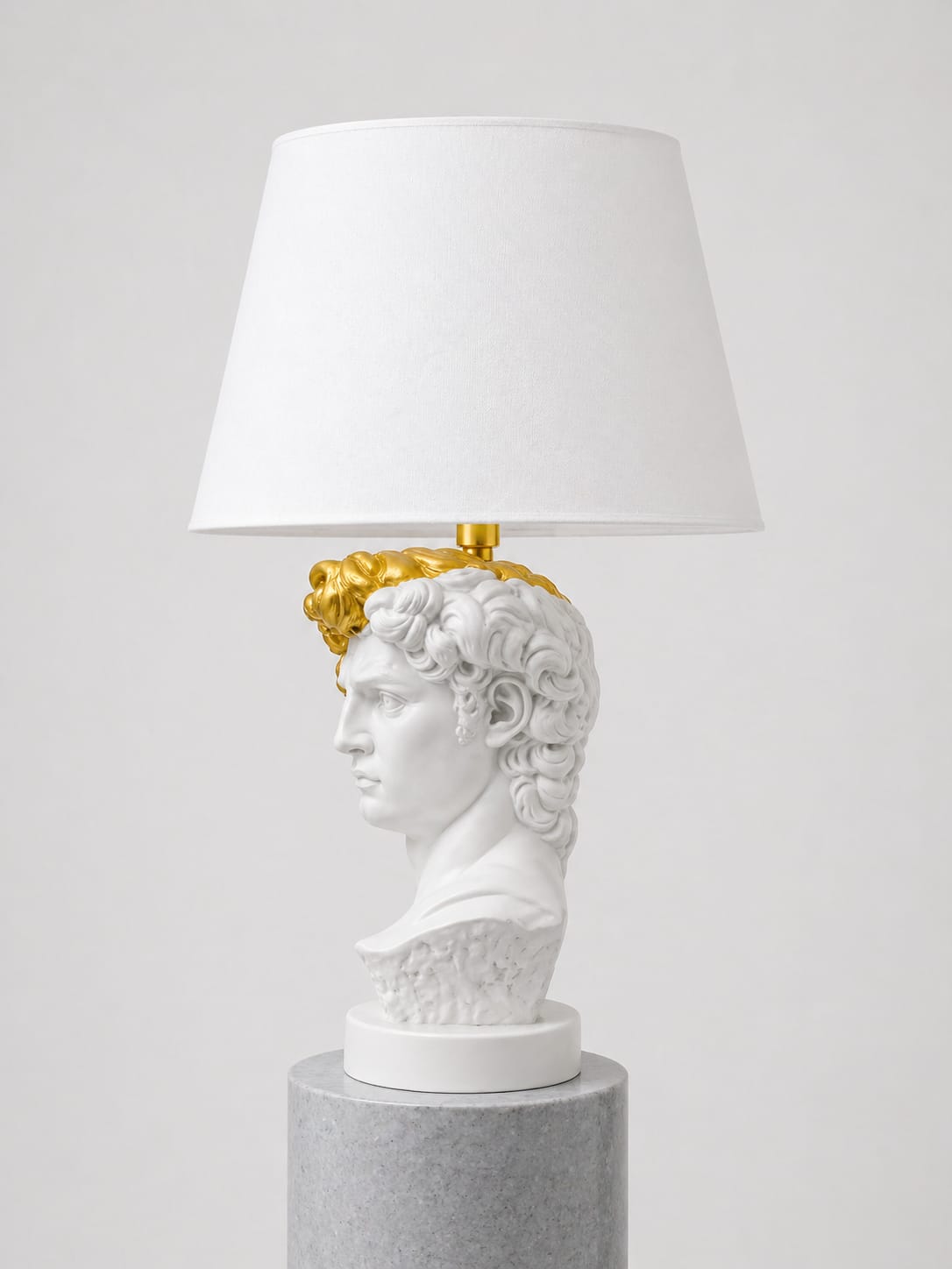 DAVID HALF FACE - BIANCO/GOLD CON PARALUME