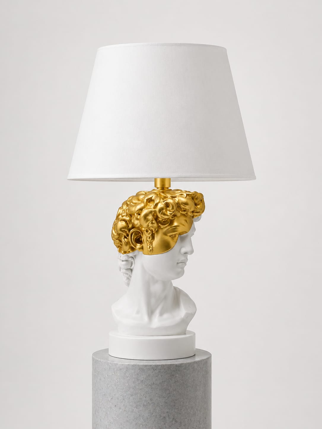 DAVID HALF FACE - BIANCO/GOLD CON PARALUME