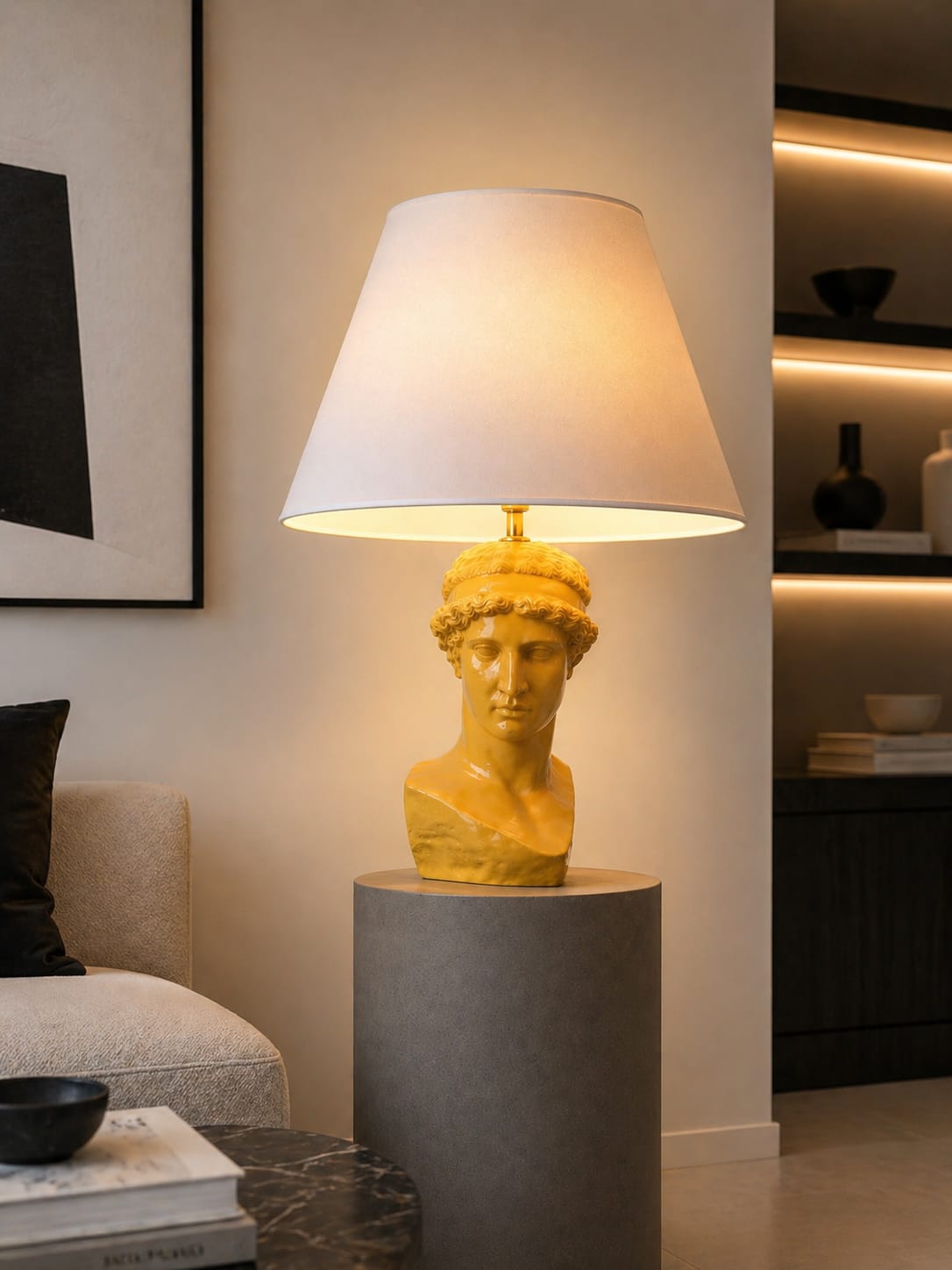 ATENA LEMNIA GIALLA EFFETTO CERAMICA LUCIDO