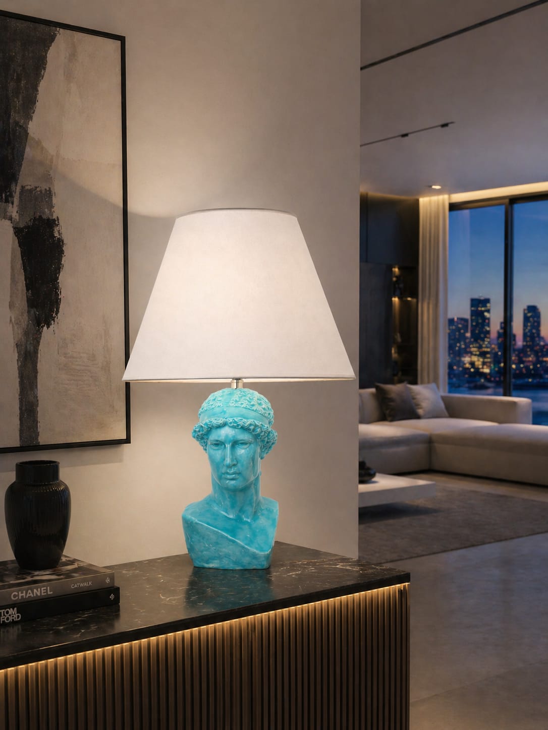 ATENA LEMNIA AZZURRO TIFFY EFFETTO CERAMICA LUCIDO