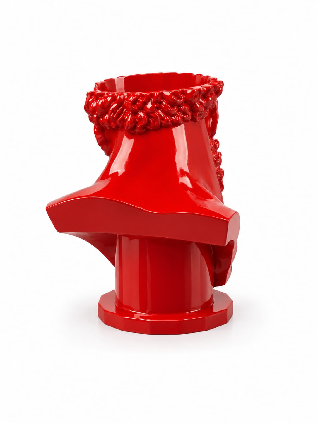 VASO SCULTURA ERCOLE FARNESE ROSSO CORSA LUCIDO RAL 120