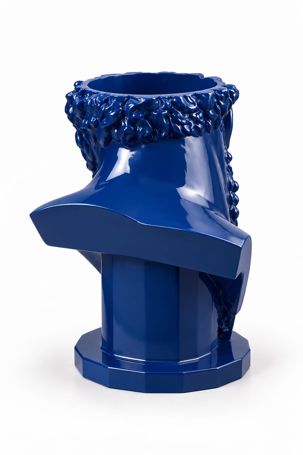VASO SCULTURA ERCOLE FARNESE BLU' COBALTO RAL 5013