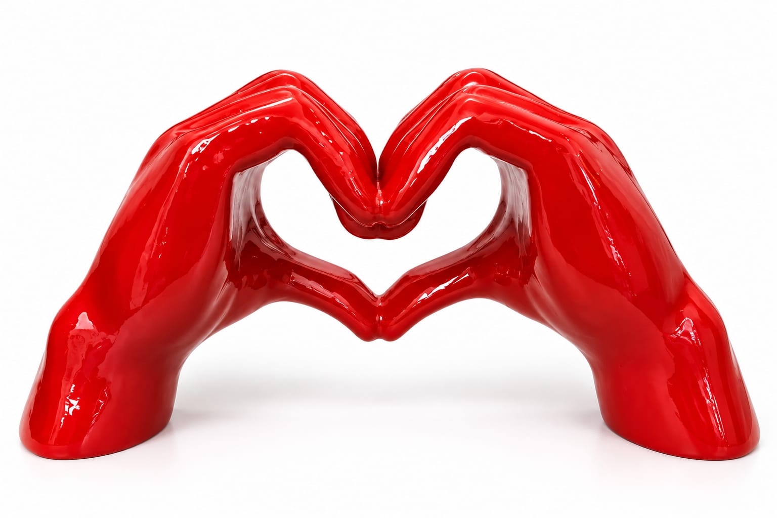 MANI- CUORE ROSSO LUCIDO