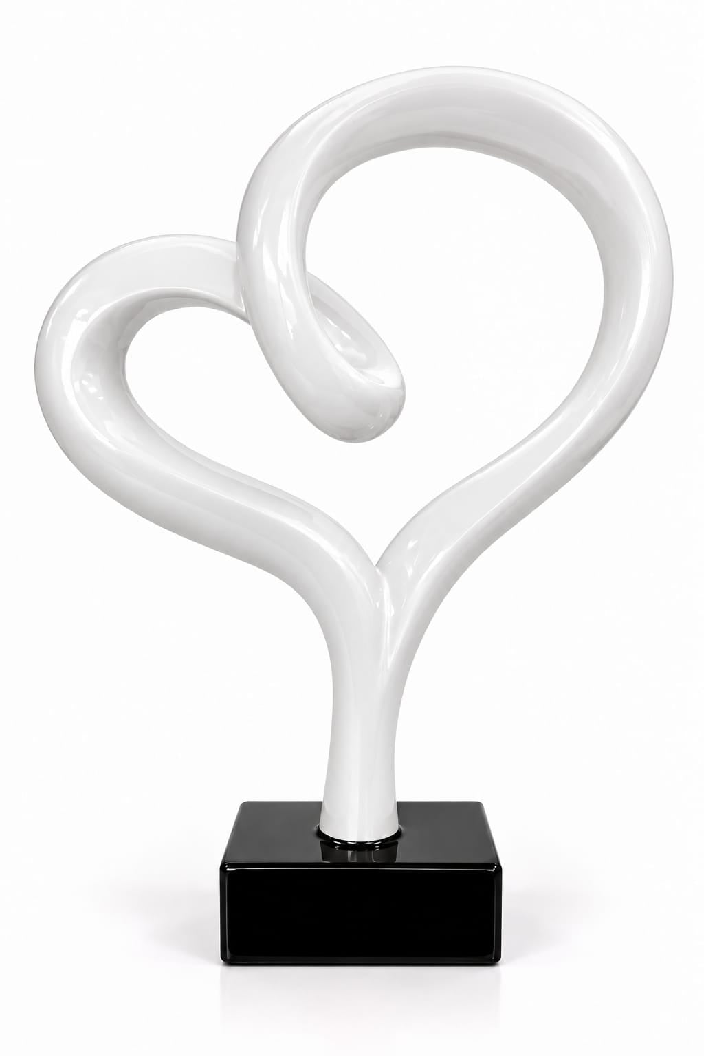 CUORE INTRECCIATO -ROSSO- LUCIDO