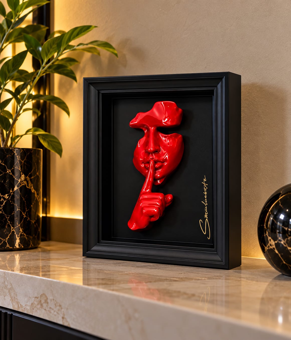 QUADRO SILENT- ROSSO LUCIDO-
