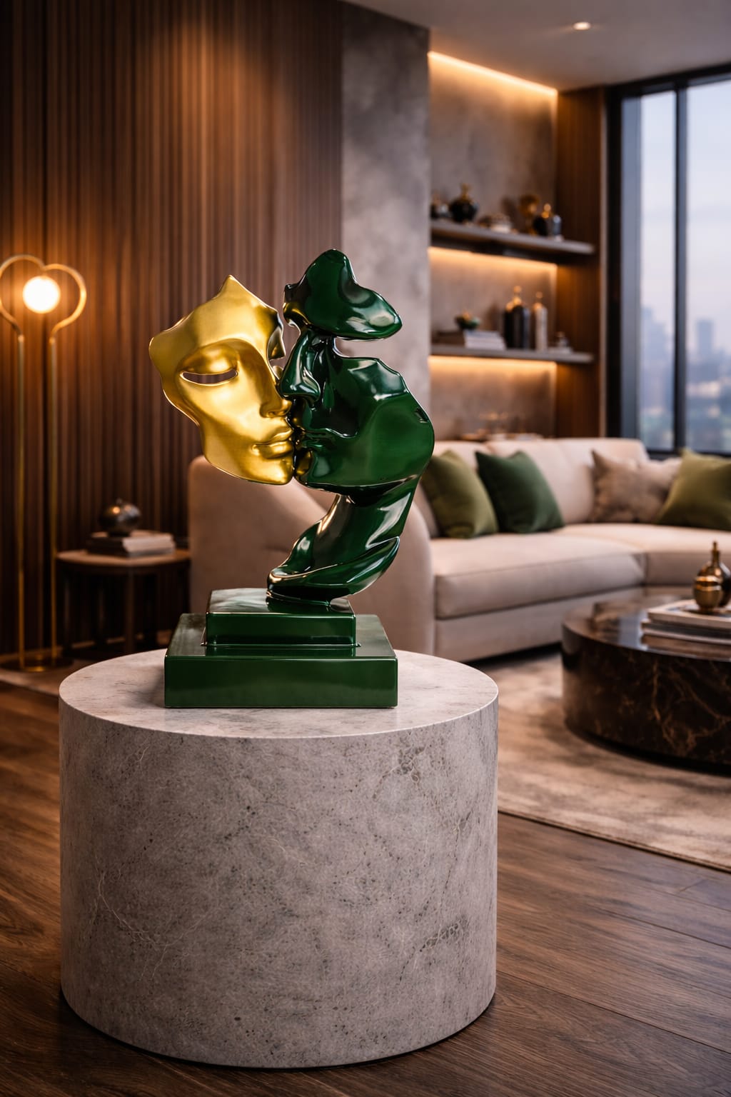 IL BACIO - VERDE INGLESE/ORO