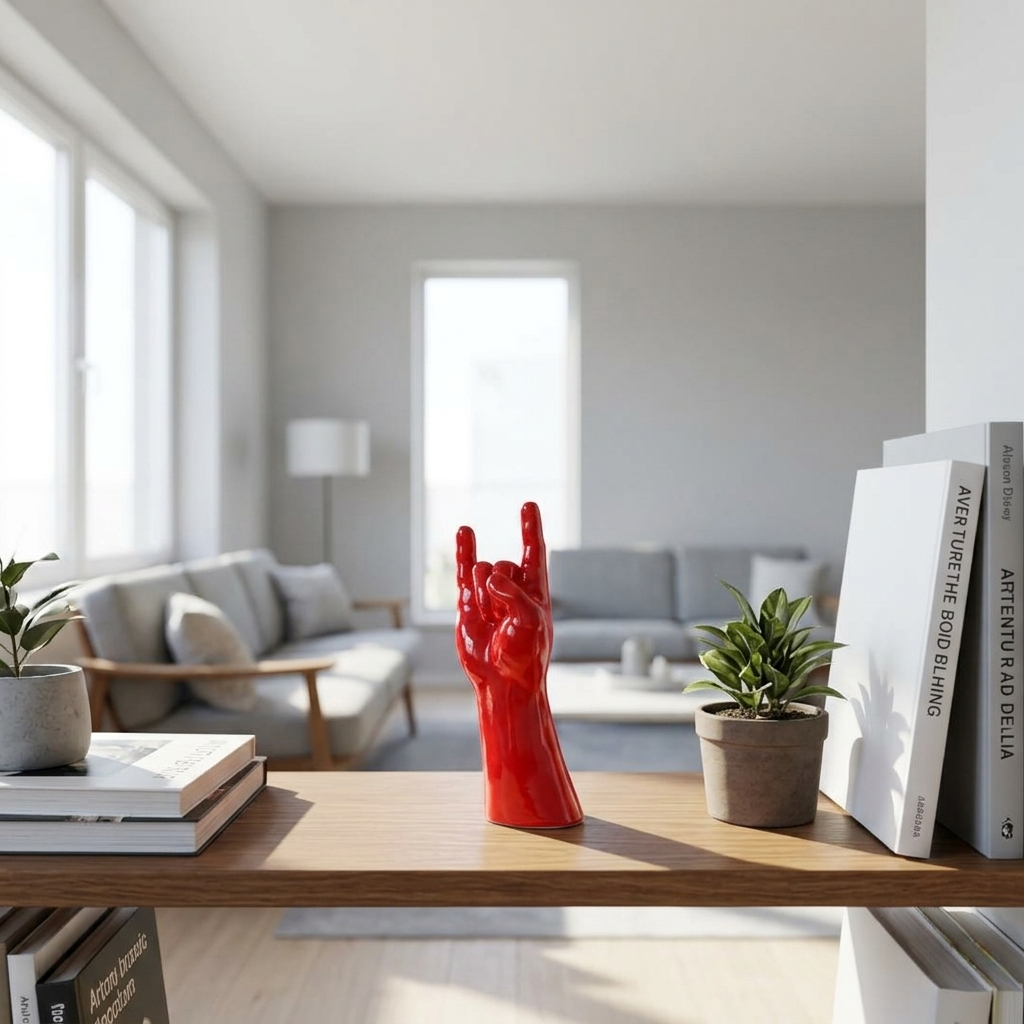 CORNA PORTAFORTUNA - ROSSO LUCIDO