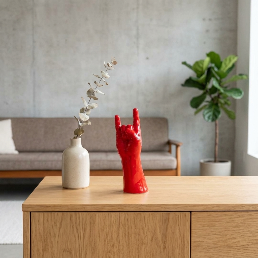 CORNA PORTAFORTUNA - ROSSO LUCIDO