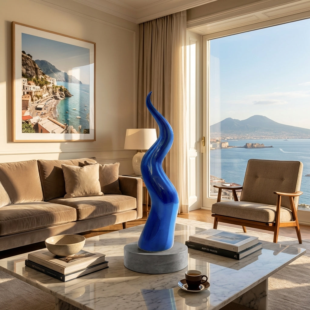 CORNO NAPOLETANO - BLU ELETTRICO EFFETTO CROMO