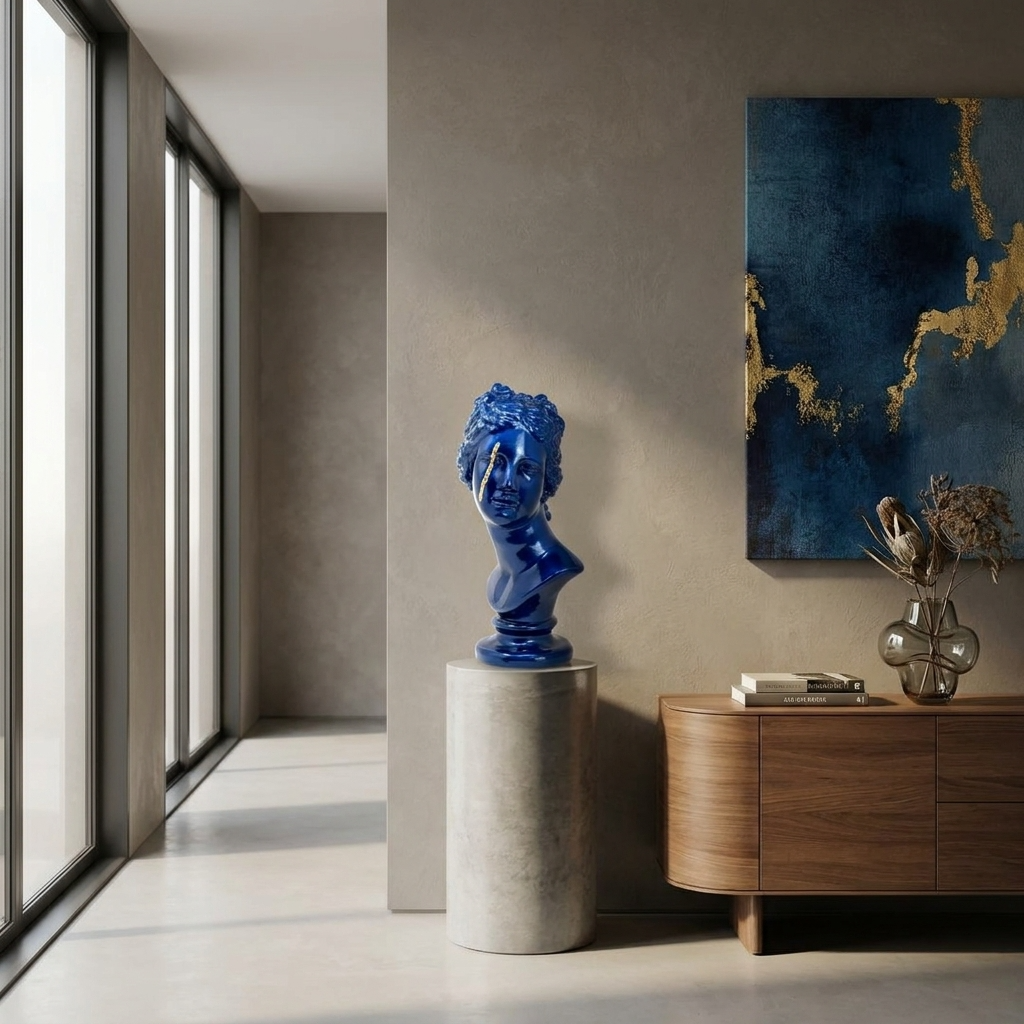 PAOLINA BONAPARTE BLU E GRAFFIO ORO