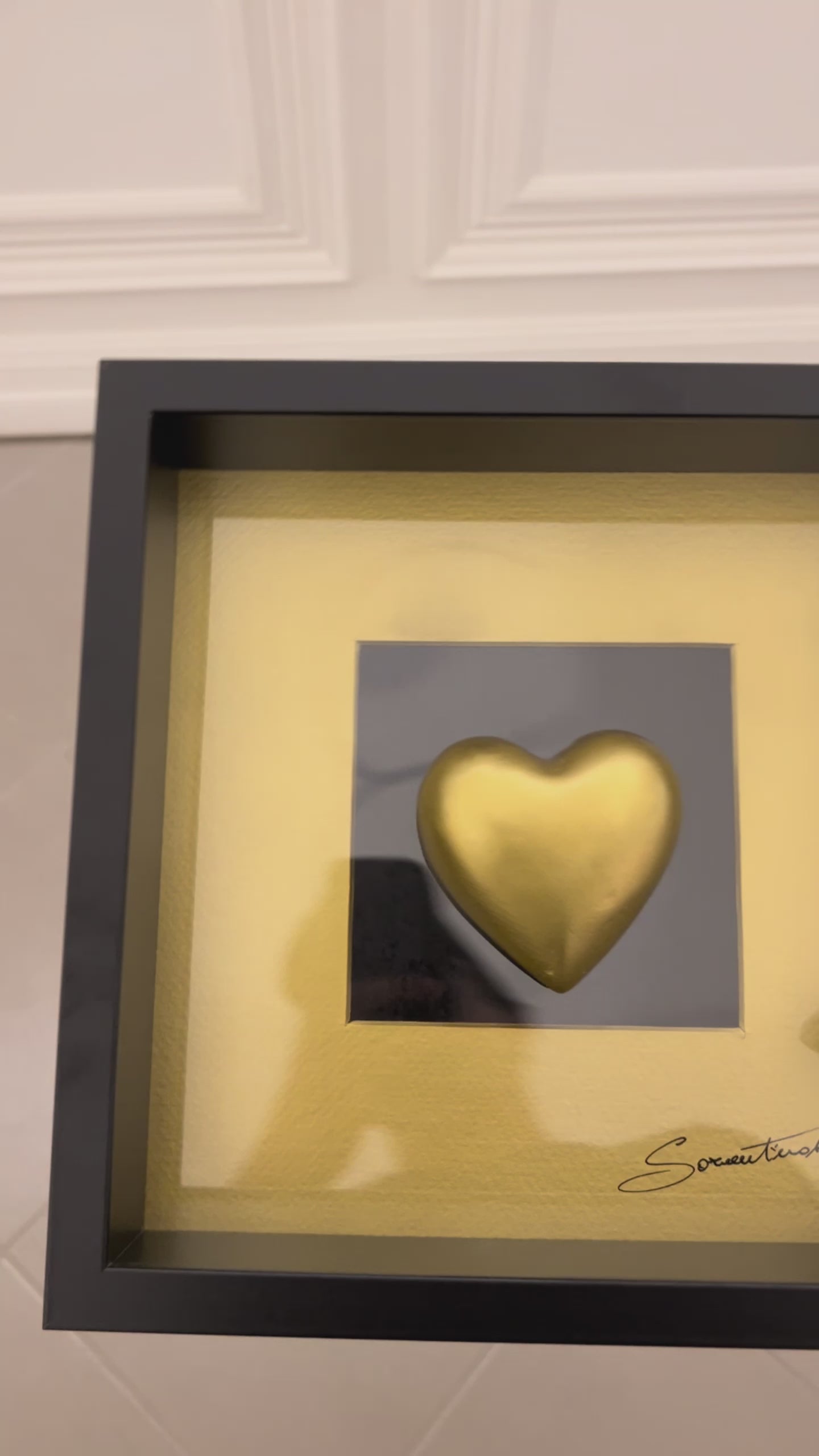 QUADRO CUORE ORO