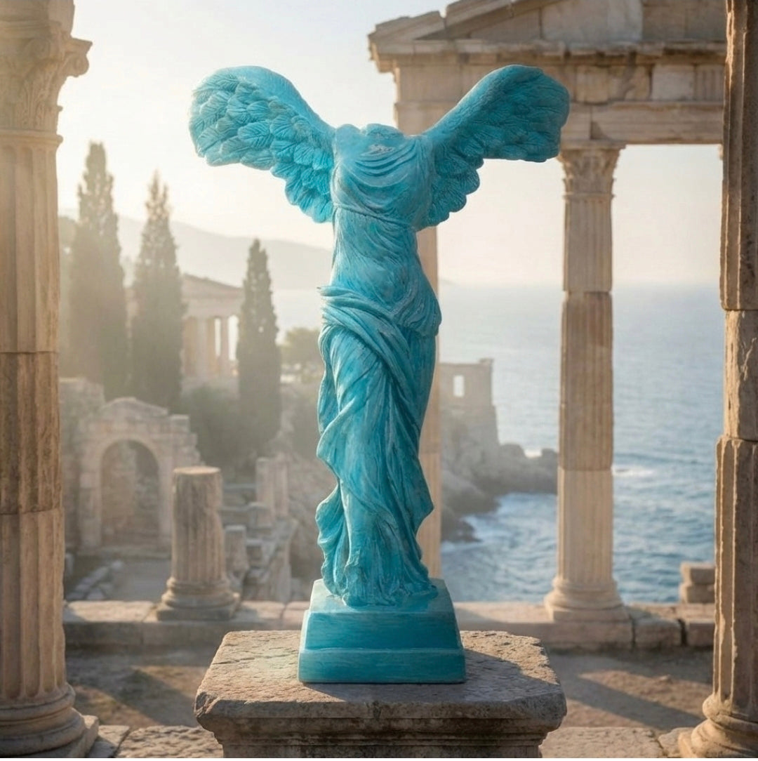 LA VITTORIA ALATA - EFFETTO CERAMICA - AZZURRO