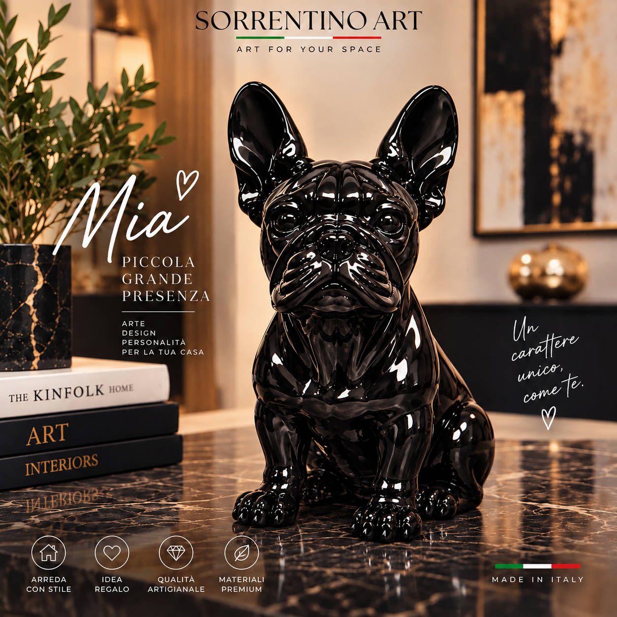 BULLDOG- FRANCESE NERO LUCIDO-MIA-