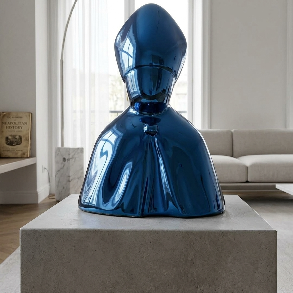 IL PATRONO DI NAPOLI - BLU ELETTRICO EFFETTO CROMO